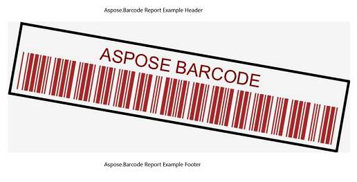 Report with Barcode Visual Component Preview in SQL Server Reporting Services Image