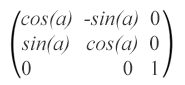 Text “Rotation matrix formula”