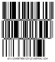 DataBar Expanded Stacked Barcode