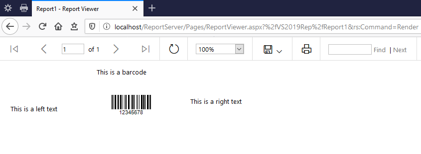 Aspose Barcode for Reporting Services component in Microsoft SQL Server Reporting Services 