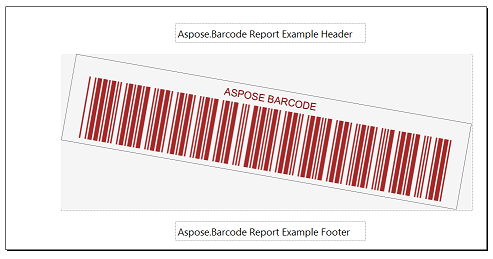 Report with BarcodeGenerator Visual Component Migrated Design in Visual Studio
