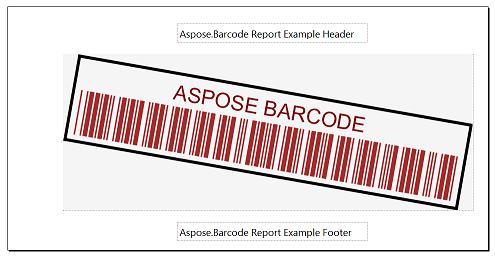 Report with Barcode Visual Component Design in Visual Studio