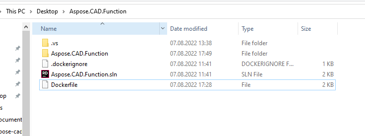 Root project folder