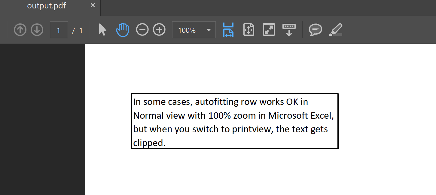 text is not clipped in saved pdf