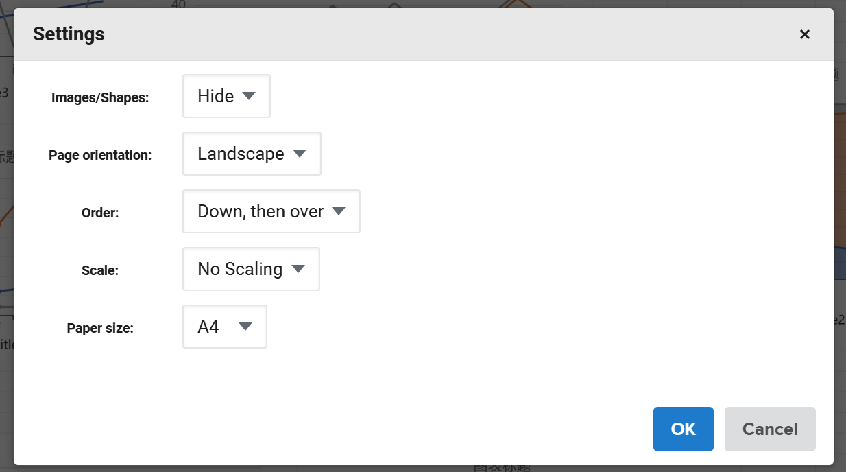 Print Settings Modal