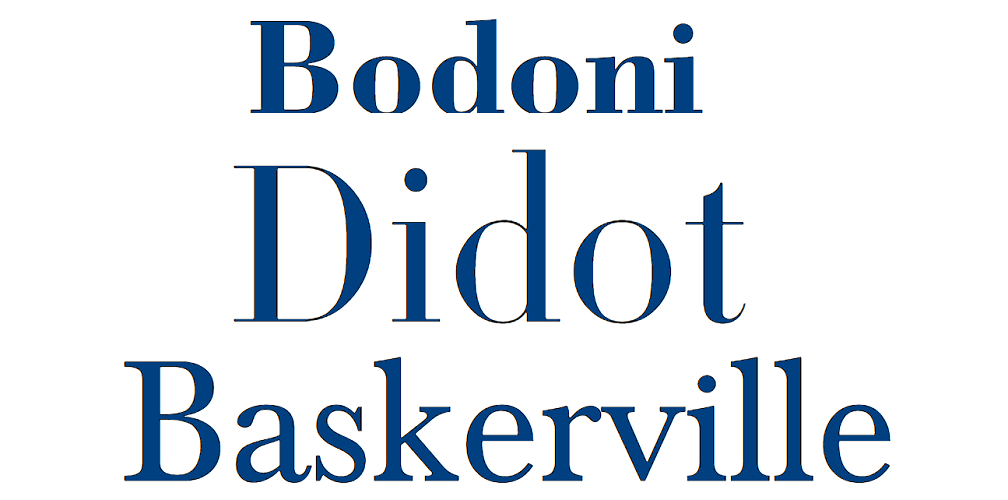 Приклади відображення шрифтів із засічками