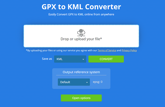 KML to GPX Converter App