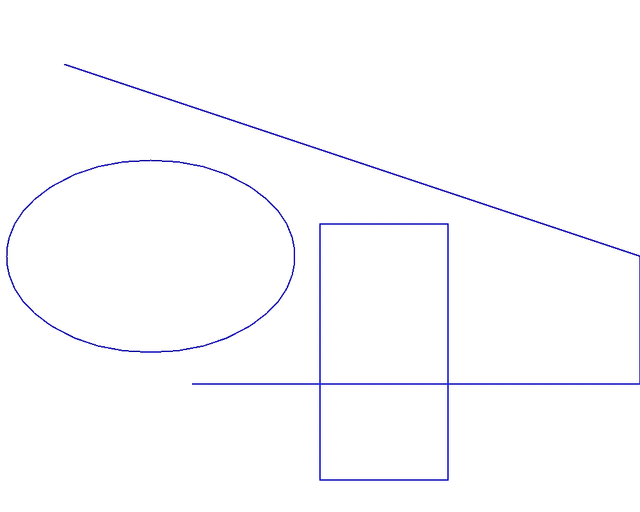 image with lines, ellipses and rectangles drawings