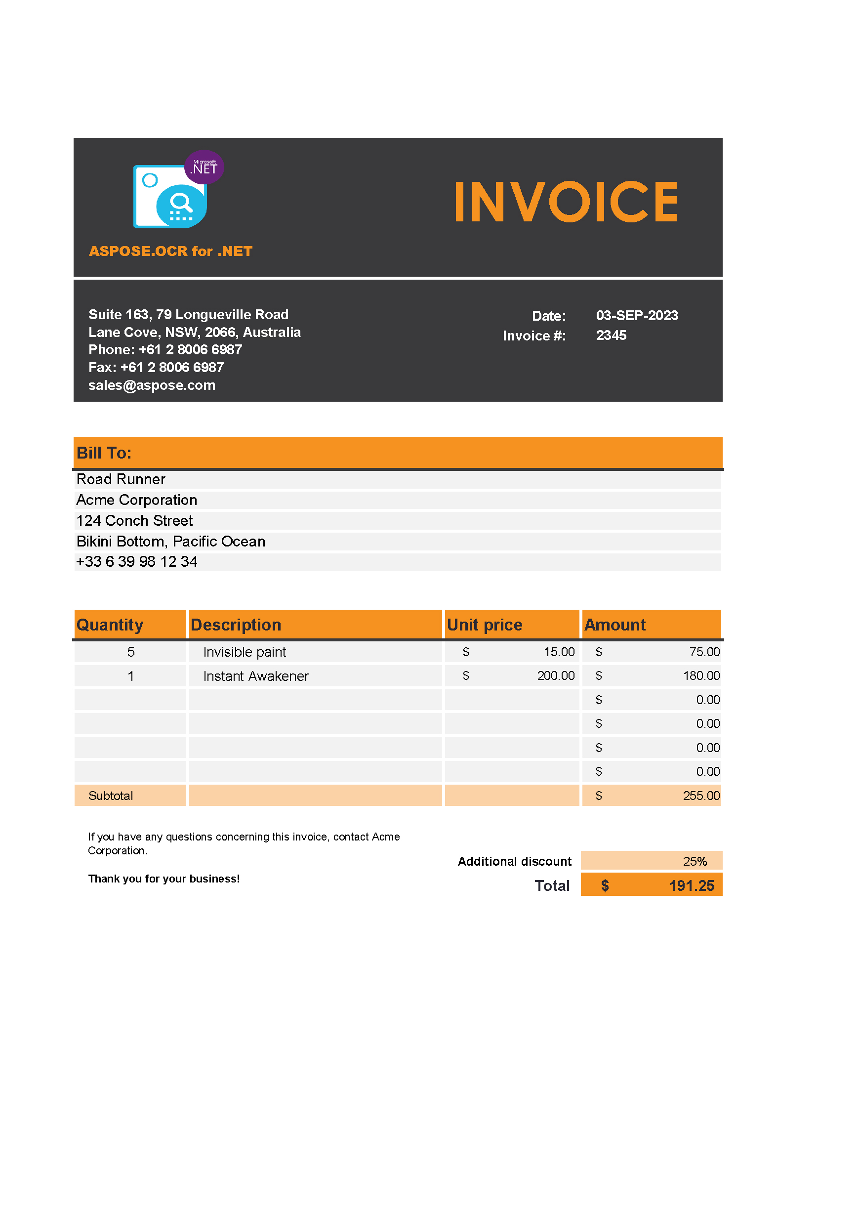 Invoice 2