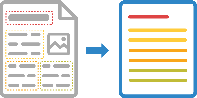 Document structure analysis and recognition