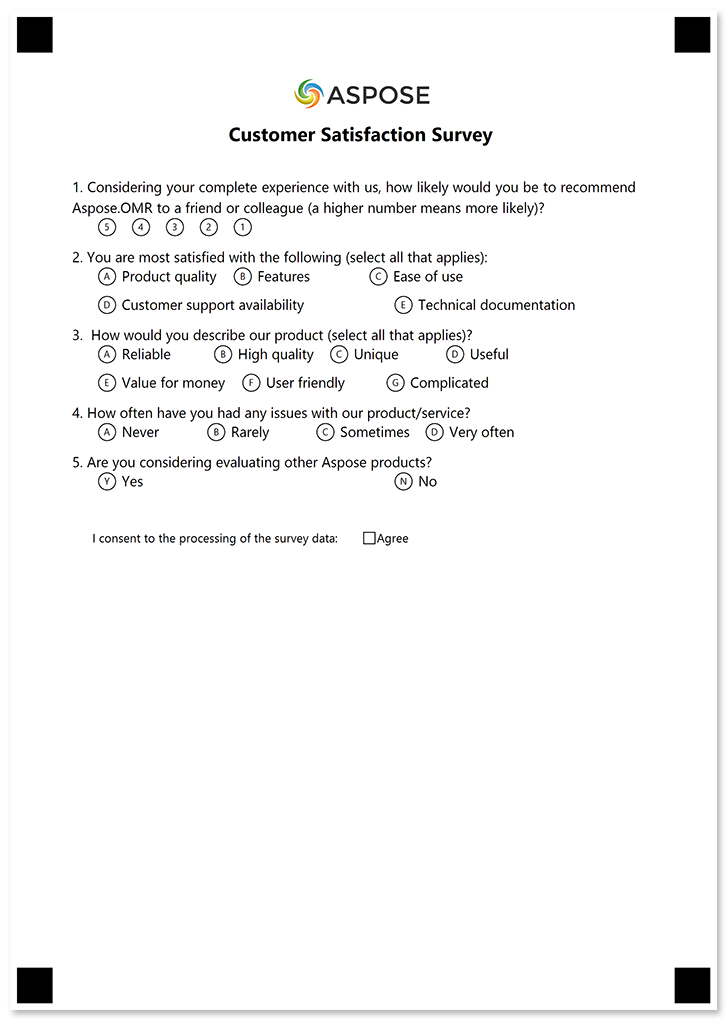 Printable form