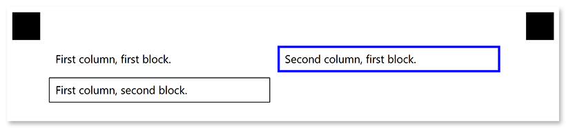 Two-column layout