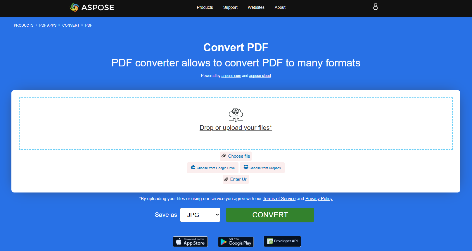 تطبيق Aspose PDF