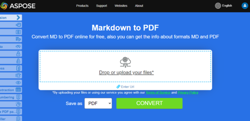 Conversión de Markdown a PDF con Aspose.PDF y aplicación gratuita
