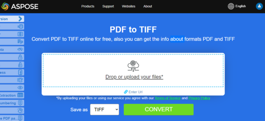 Conversion Aspose.PDF de PDF en TIFF avec l&rsquo;application gratuite