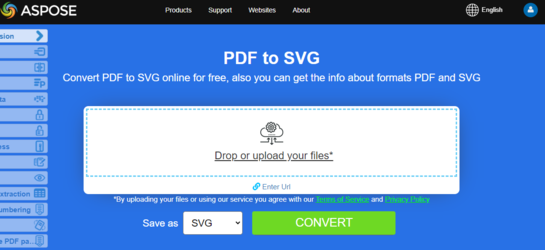 Aspose.PDF Convertion PDF to SVG with Free App