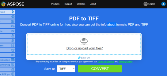 Aspose.PDF conversion PDF to TIFF with Free App