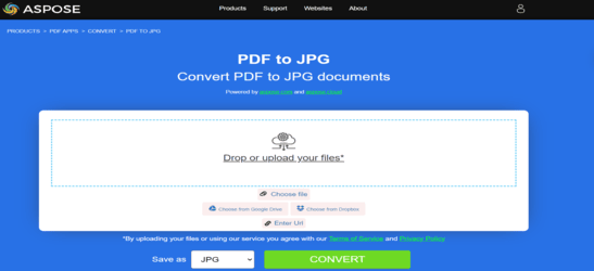 Aspose.PDF conversion PDF to JPEG with Free App