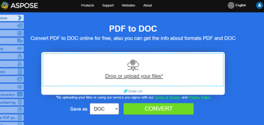 Convert PDF to DOC