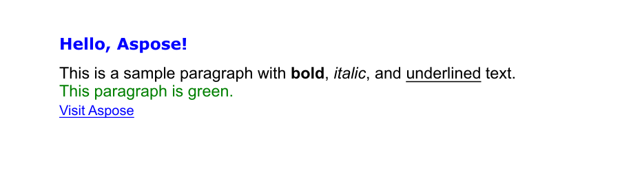 Add HTML fragment override text state