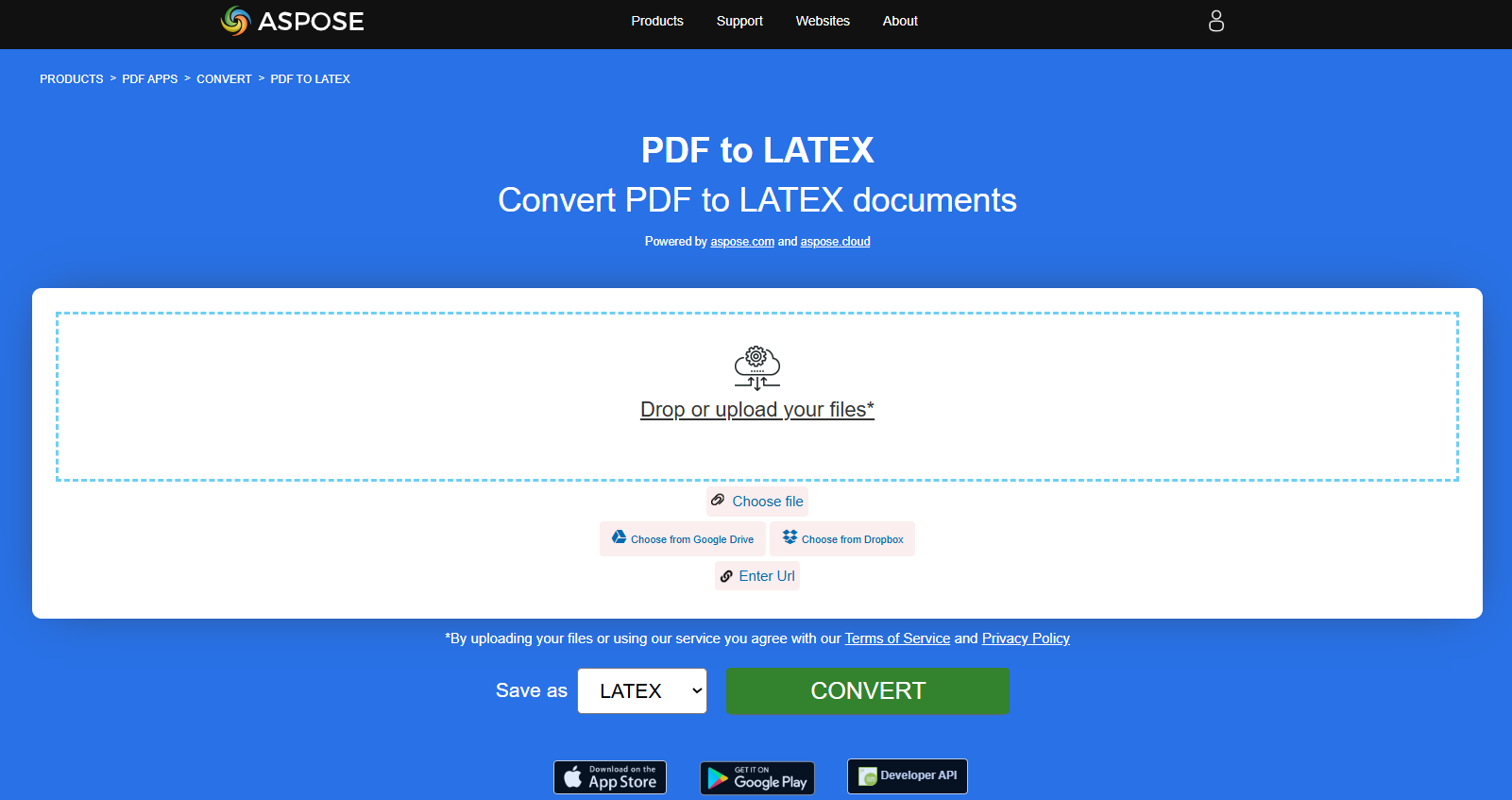 Aspose.PDF Convertion PDF to LaTeX/TeX with Free App
