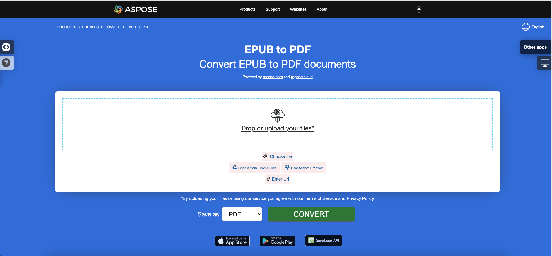 Aspose.PDF 将 EPUB 转换为 PDF 的免费应用