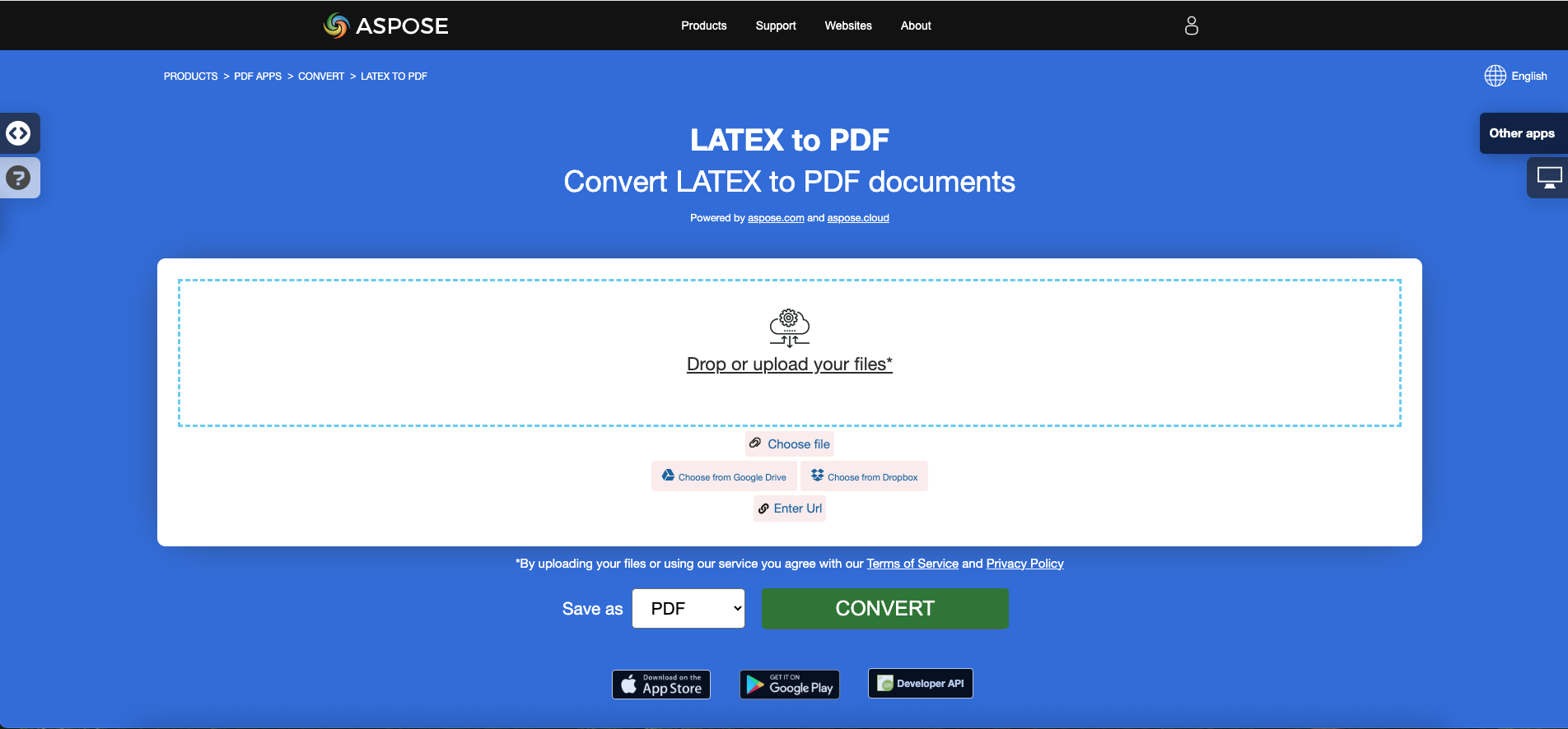 Aspose.PDF 将 LaTeX/TeX 转换为 PDF 的免费应用