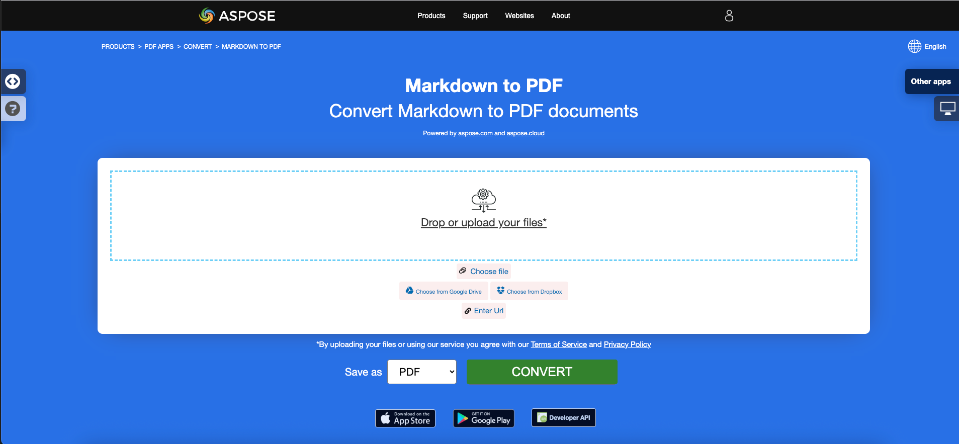 Aspose.PDF 将 Markdown 转换为 PDF 的免费应用