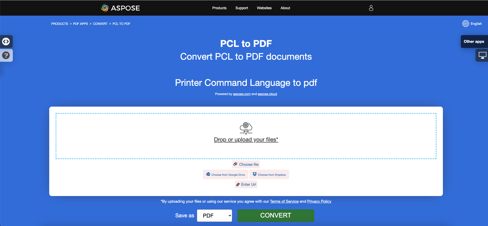 Aspose.PDF 将 PCL 转换为 PDF 的免费应用