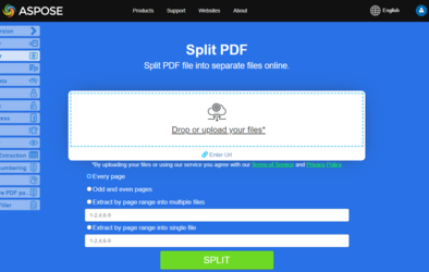 Aspose 拆分 PDF