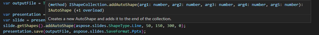 Demo تکمیل خودکار TypeScript
