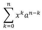 Una sommatoria con limiti inferiori e superiori
