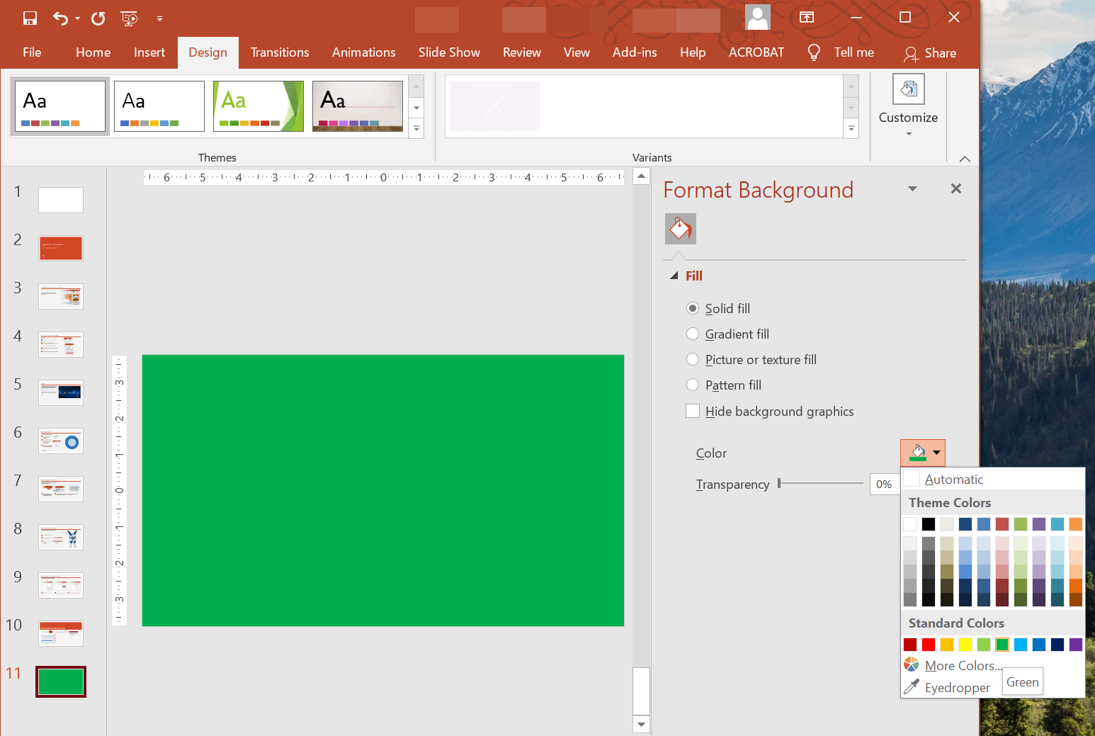 PowerPoint 배경
