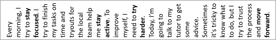 The text rotation