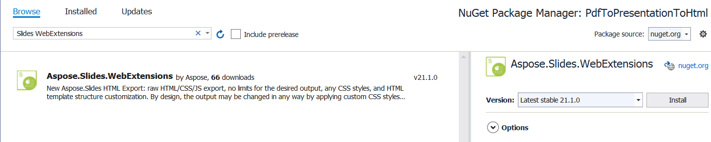 NuGet 패키지