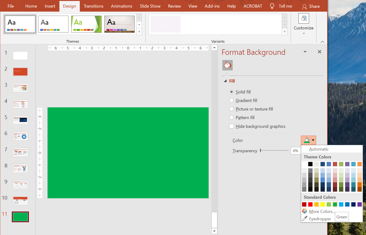PowerPoint 배경