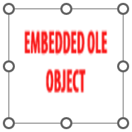 OLE object message