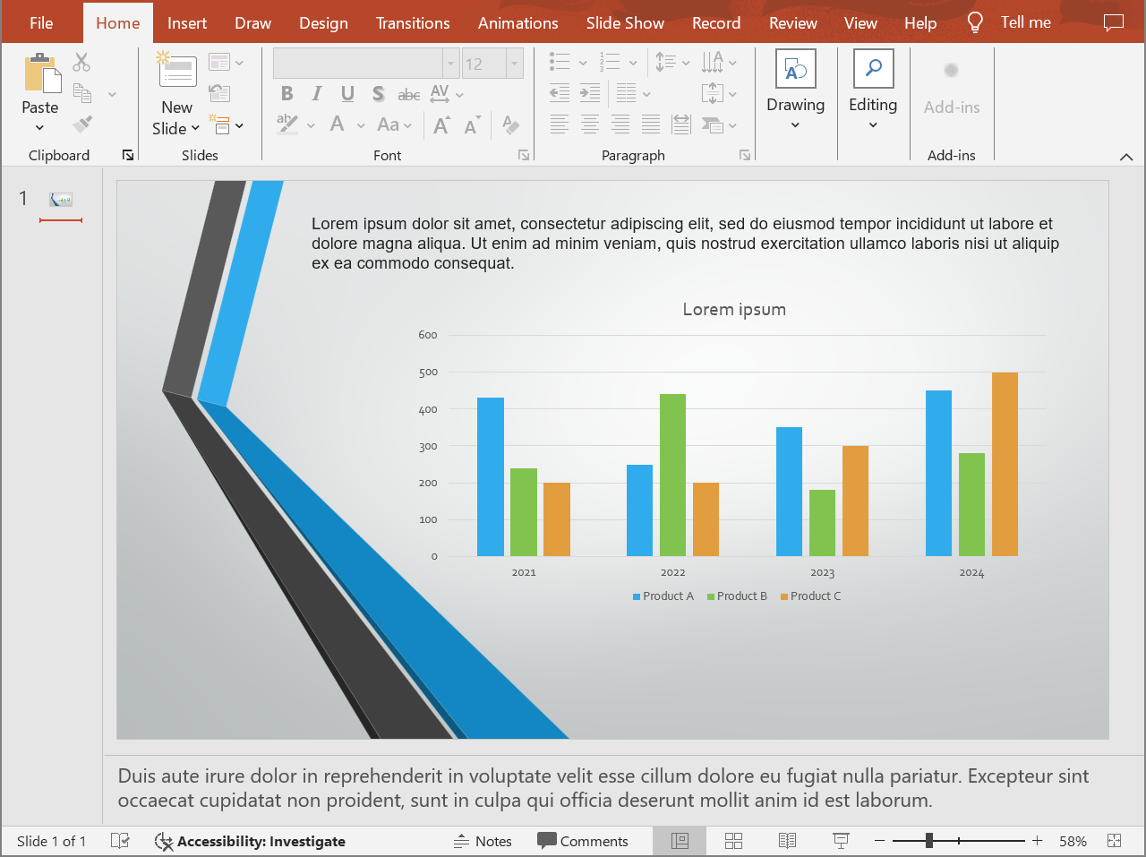 Slide com notas do apresentador no PowerPoint