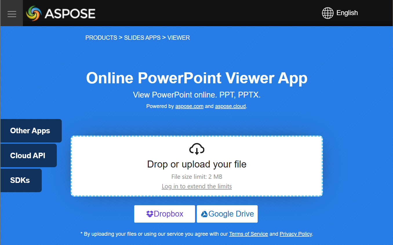 Онлайн просмотрщик PowerPoint