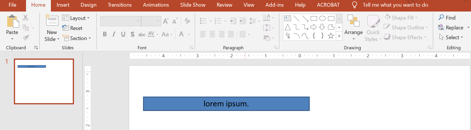 Textruta i PowerPoint