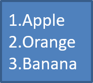 Các dấu đầu dòng đánh số