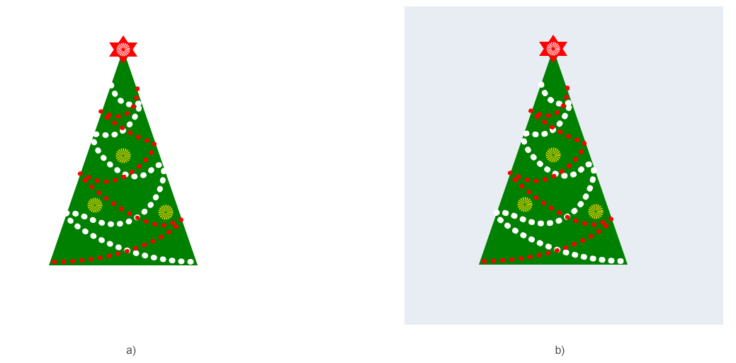 Text “The original сhristmas-tree.svg image and the converted the сhristmas-tree.jpg image with a new background color”