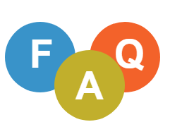 Text „Drei Kreise mit den Buchstaben F, A und Q“