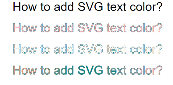 文本 “两个 SVG 路径：未填充和已填充”