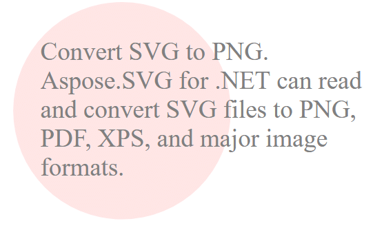 Text “HTML element embedded in the SVG document”