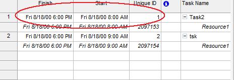 open resource assignment properties in Microsoft Project