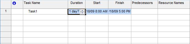how to manage task duration in Microsoft Project