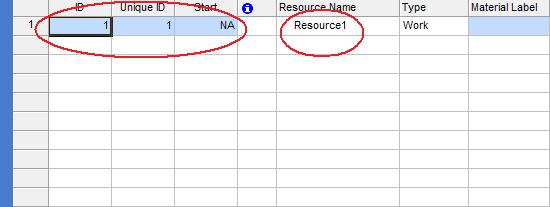 show general resource properties in Microsoft Project