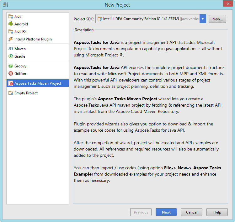 створити aspope.tasks для прикладу проекту java maven