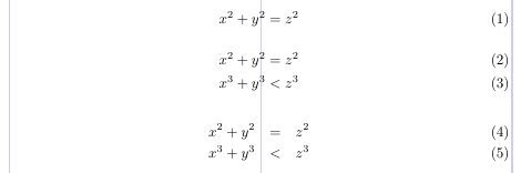 Amsmath comparado con LaTeX estándar